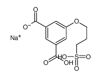 sodium dihydrogen 5-(3-sulphonatopropoxy)isophthalate structure