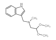 1H-Indole-3-methanamine,N-(2,2-dimethoxyethyl)-N-methyl-结构式