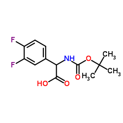 (3,4-Difluorophenyl)({[(2-methyl-2-propanyl)oxy]carbonyl}amino)acetic acid picture