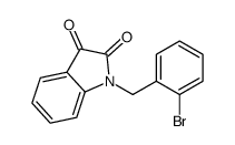 1-(2-Bromobenzyl)-1H-indole-2,3-dione结构式