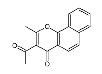 2-Methyl-3-acetyl-4H-naphtho[1,2-b]pyran-4-one结构式