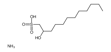 azanium,2-hydroxydodecane-1-sulfonate结构式