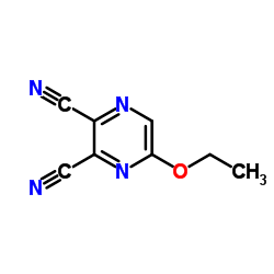 5-ethoxypyrazine-2,3-dicarbonitrile结构式