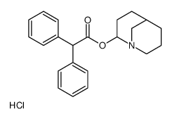 1-azoniabicyclo[3.3.1]nonan-2-yl 2,2-diphenylacetate,chloride Structure