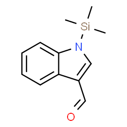 1H-Indole-3-carboxaldehyde, 1-(trimethylsilyl)- structure