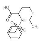 Butyric acid,4-(ethylthio)-2-(a-toluenesulfonamido)-,DL- (8CI)结构式