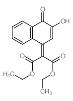 ethyl 2-(3,4-dioxonaphthalen-1-yl)-3-ethoxy-3-hydroxy-prop-2-enoate Structure