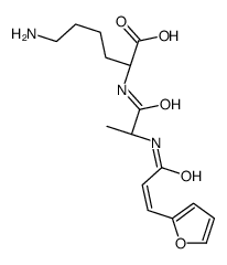 N-[3-(2-呋喃基)丙烯酰基]丙氨酸赖氨酸结构式