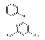 2-AMINO-4-PHENYLAMINO-6-METHYLPYRIMIDINE Structure