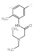 Acetamide,N-(5-chloro-2-methylphenyl)-2-(diethylamino)-, hydrochloride (1:1) structure