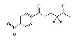 2,2,3,3-tetrafluoropropyl 4-nitrobenzoate结构式