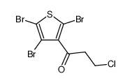 3-chloro-1-(2,4,5-tribromothiophen-3-yl)propan-1-one Structure