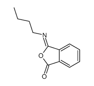 3-butylimino-2-benzofuran-1-one结构式