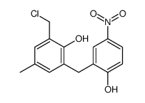 2-(chloromethyl)-6-[(2-hydroxy-5-nitrophenyl)methyl]-4-methylphenol Structure