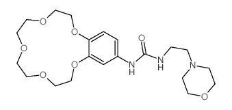 1-(2-morpholin-4-ylethyl)-3-(2,5,8,11,14-pentaoxabicyclo[13.4.0]nonadeca-16,18,20-trien-18-yl)urea Structure