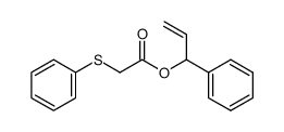 1-phenylallyl 2-(phenylthio)acetate Structure