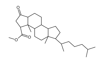 2-carbomethoxy-A-nor-5 alpha-cholestan-3-one Structure