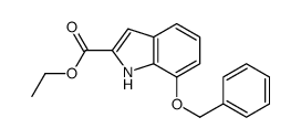 ethyl 7-(benzyloxy)-1H-indole-2-carboxylate结构式