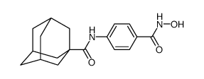 N-[4-(hydroxycarbamoyl)phenyl]adamantane-1-carboxamide结构式