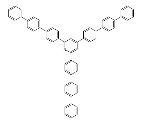 2,4,6-tris[4-(4-phenylphenyl)phenyl]pyridine Structure