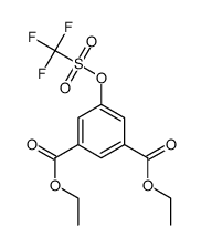 diethyl 5-{[(trifluoromethyl)sulfonyl]oxy}benzene-1,3-dicarboxylate Structure