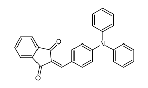 2-[[4-(N-phenylanilino)phenyl]methylidene]indene-1,3-dione结构式