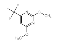 4-methoxy-2-methylsulfanyl-6-(trifluoromethyl)pyrimidine结构式