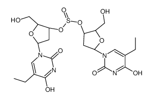 bis[(2R,3S,5R)-5-(5-ethyl-2,4-dioxopyrimidin-1-yl)-2-(hydroxymethyl)oxolan-3-yl] sulfite Structure