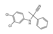 α-Phenyl-α-(3,4-dichloranilino)propionitril Structure