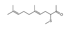 (E)-6,10-dimethyl-3-methylsulfanyl-undeca-5,9-dien-2-one Structure