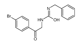 1-benzyl-3-[2-(4-bromophenyl)-2-oxoethyl]urea Structure