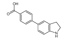 4-(Indolin-5-yl)benzoic acid Structure