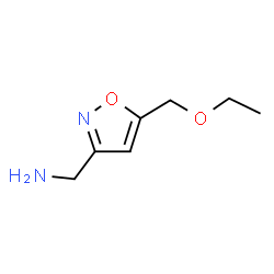 3-Isoxazolemethanamine,5-(ethoxymethyl)- Structure