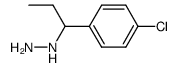 1-(1-(4-chlorophenyl)propyl)hydrazine结构式