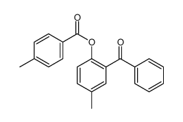 Benzoic acid, 4-methyl-, 2-benzoyl-4-methylphenyl ester Structure