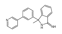 3-methyl-3-(3-pyridin-3-ylphenyl)isoindol-1-amine结构式