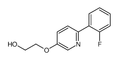 2-[6-(2-fluorophenyl)pyridin-3-yl]oxyethanol结构式