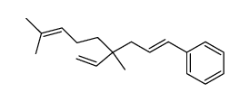 (E)-4,8-dimethyl-1-phenyl-4-vinylnona-1,7-diene结构式