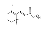 (4E)-3-methylene-5-(2,6,6-trimethylcyclohex-1-en-1-yl)pent-4-enenitrile结构式