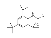 dichloromethyl-(2,4,6-tritert-butylphenyl)phosphane结构式