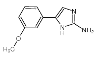 5-(3-甲氧基苯)-1H-咪唑-2-胺结构式