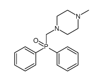 1-((DIPHENYLPHOSPHORYL)METHYL)-4-METHYLPIPERAZINE结构式