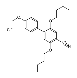 2,5-dibutoxy-4'-methoxy[1,1'-biphenyl]-4-diazonium chloride Structure