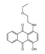 1-[(2-ethoxyethyl)amino]-4-hydroxyanthraquinone结构式