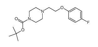 4-[2-(4-fluorophenoxy)ethyl]piperazine-1-carboxylic acid tert-butyl ester Structure