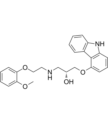 (R)-(+)-Carvedilol structure