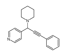 4-(3-phenyl-1-piperidin-1-ylprop-2-ynyl)pyridine Structure