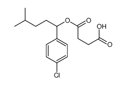 4-[1-(4-chlorophenyl)-4-methylpentoxy]-4-oxobutanoic acid结构式