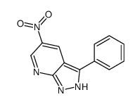 5-nitro-3-phenyl-2H-pyrazolo[3,4-b]pyridine Structure