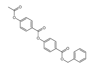 (4-phenylmethoxycarbonylphenyl) 4-acetyloxybenzoate结构式